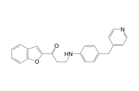 1-(1-benzofuran-2-yl)-3-[4-(pyridin-4-ylmethyl)anilino]propan-1-one