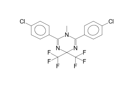1-METHYL-2,6-DI(4-CHLOROPHENYL)-4,4-BIS(TRIFLUOROMETHYL)-1,4-DIHYDRO-1,3,5-TRIAZINE