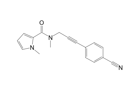 1-Methyl-1H-pyrrole-2-carboxylic acid methyl-[3-(4-cyanophenyl)prop-2-ynyl]amide