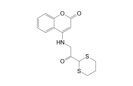 4-[[2-(1,3-dithian-2-yl)-2-keto-ethyl]amino]coumarin