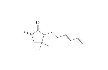 2-[(3E)-3,5-hexadienyl]-3,3-dimethyl-5-methylenecyclopentanone