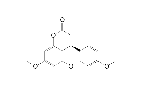 (4S/4R)-5,7-Dimethoxy-4-(4-methoxyphenyl)chroman-2-one