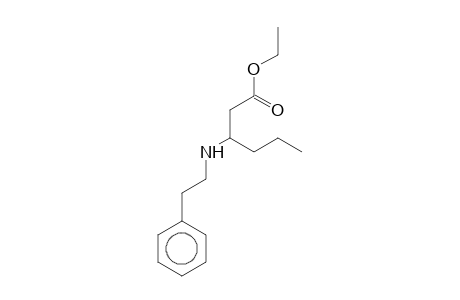 Hexanoic acid, 3-(2-phenylethylamino)-, ethyl ester