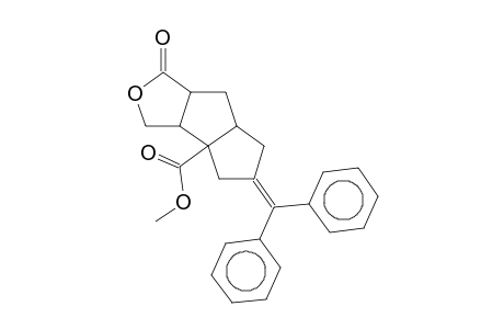 4-Oxatricyclo[6.3.0.0(2,6)]undecan-5-one-1-carboxylic acid, 10-(diphenylmethylene)-, methyl ester