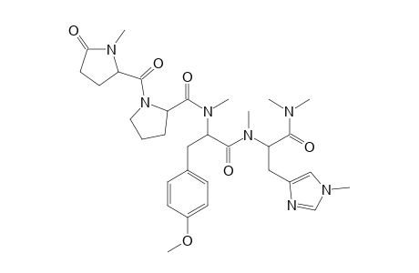 Histidinamide, N-[N,O-dimethyl-N-[N-(N-methylpyroglutamyl)prolyl]tyrosyl]-N,N',N',1-tetramethyl-