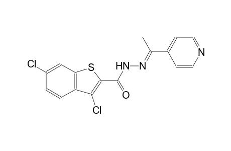 3,6-dichloro-N'-[(E)-1-(4-pyridinyl)ethylidene]-1-benzothiophene-2-carbohydrazide