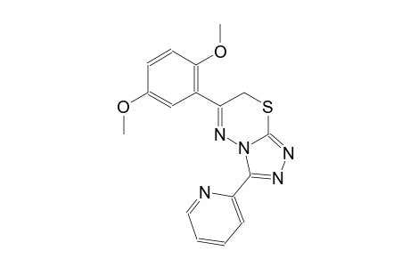 6-(2,5-dimethoxyphenyl)-3-(2-pyridinyl)-7H-[1,2,4]triazolo[3,4-b][1,3,4]thiadiazine