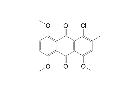 1-Chloranyl-4,5,8-trimethoxy-2-methyl-anthracene-9,10-dione