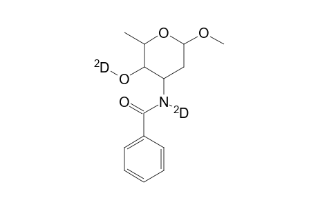 L-lyxo-Hexopyranoside-4-O-d, methyl 3-(benzoylamino-d)-2,3,6-trideoxy-
