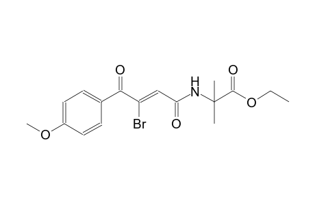 ethyl 2-{[(2Z)-3-bromo-4-(4-methoxyphenyl)-4-oxo-2-butenoyl]amino}-2-methylpropanoate