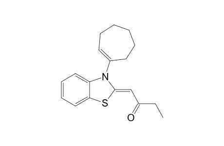 2-(propionylmethylene)-N-(cyclohept-1'-enyl)-2,3-dihydro-1,3-benzothiazole