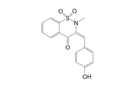 4H-1,2-benzothiazin-4-one, 2,3-dihydro-3-[(4-hydroxyphenyl)methylene]-2-methyl-, 1,1-dioxide, (3E)-