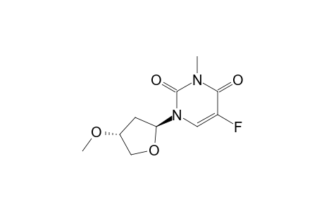 5-Fluoro-1-(trans-4-methoxytetrahydro-2-furanyl)-3-methyluracil