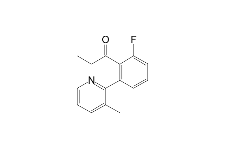 1-[2-fluoranyl-6-(3-methylpyridin-2-yl)phenyl]propan-1-one