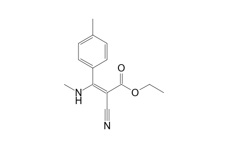 Ethyl 3-(methylamino)-2-cyano-3-(p-methylphenyl)propenoate