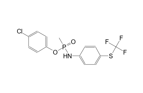4-chlorophenyl P-methyl-N-{4-[(trifluoromethyl)sulfanyl]phenyl}phosphonamidoate