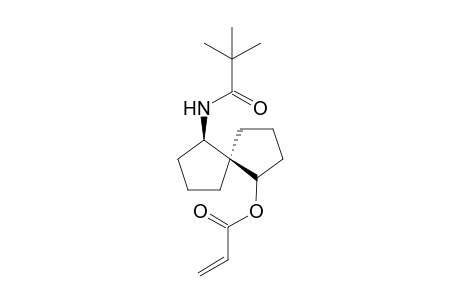 (+-)-(5R,6R)-6-Pivalamidospiro[4.4]nonan-1-yl acrylate