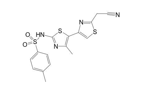 N-(2-(Cyanomethyl)-4'-methyl-[4,5'-bithiazol]-2'-yl)-4-methylbenzenesulfonamide