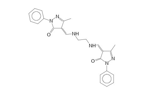 1,2-BIS(3-METHYL-5-OXO-1-PHENYL-2-PYRAZOLIN-4-YLIDENEMETHYLAMINO)ETHANE