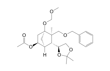 (1S,2S,4R,5R,6R)-5-Benzyloxymethyl-6-((S)-2,2,dimethyl[1,3]dioxolan-4-yl)-4-methoxymethoxy-5-methylbicyclo[2.2.1]heptane-2-yl acetate