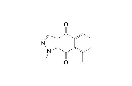 1H-Benz[f]indazole-4,9-dione, 1,8-dimethyl-