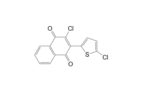 2-Chloranyl-3-(5-chloranylthiophen-2-yl)naphthalene-1,4-dione