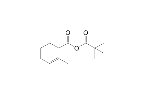 Pivaloyl (4Z,6E)-octadienoate acid anhydride