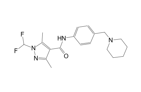 1-(difluoromethyl)-3,5-dimethyl-N-[4-(1-piperidinylmethyl)phenyl]-1H-pyrazole-4-carboxamide