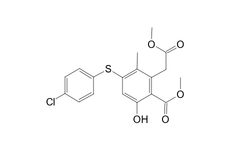 Methyl 4-[(4-Chlorophenyl)sulfanyl]-6-hydroxy-2-(2-methoxy-2-oxoethyl)-3-methylbenzoate