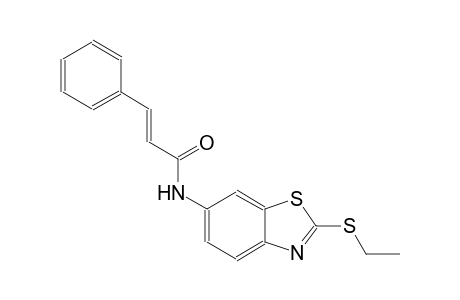 (2E)-N-[2-(ethylsulfanyl)-1,3-benzothiazol-6-yl]-3-phenyl-2-propenamide