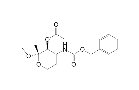 trans-2-methyl-2-methoxy-3-acetoxy-4-benzoxycarbonyl-amino-1-oxa-cyclohexane