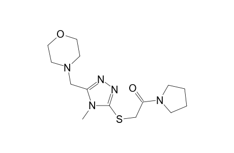 Morpholine, 4-[[4-methyl-5-[[2-oxo-2-(1-pyrrolidinyl)ethyl]thio]-4H-1,2,4-triazol-3-yl]methyl]-