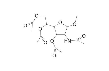 Methyl 3,5,6-tri-O-acetyl-2-(acetylamino)-2-deoxyhexofuranoside