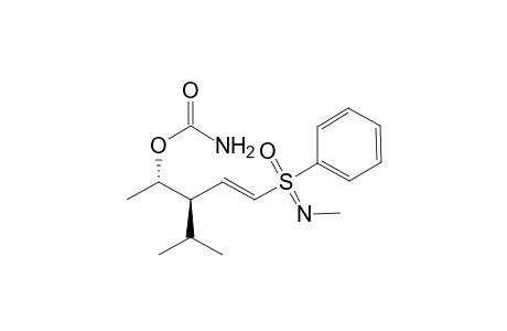 3-(1'-Methylethyl)-5-[N-methyl-S-(phenylsulfonimidoyl)]-4-penten-2-yl carbamate