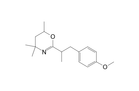 2-(1'-p-methoxybenzyl)-ethyl-4,4,6-trimethyl-5,6-dihydro-4H-1,3-oxazine