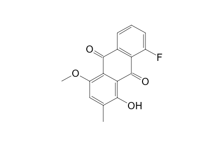 9,10-Anthracenedione, 8-fluoro-1-hydroxy-4-methoxy-2-methyl-