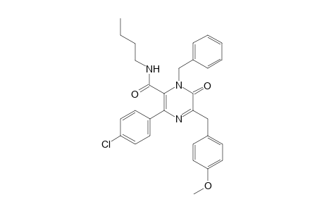 5-(4-Methoxybenzyl)-1-benzyl-N-butyl-3-(4-chlorophenyl)-1,6-dihydro-6-oxopyrazine-2-carboxamide