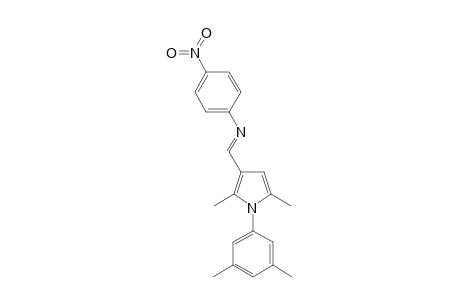 N-{(E)-[1-(3,5-dimethylphenyl)-2,5-dimethyl-1H-pyrrol-3-yl]methylidene}-4-nitroaniline