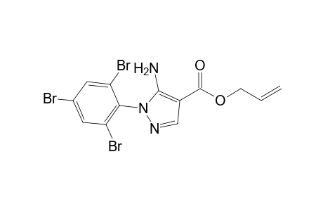 1H-Pyrazole-4-carboxylic acid, 5-amino-1-(2,4,6-tribromophenyl)-, 2-propenyl ester