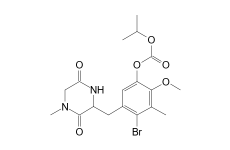 3-[2-Bromo-4-methoxy-3-methy-5-isopropyloxycarbonyloxy)phenylmethyl]-1-methyll-2,5-piperazinedione