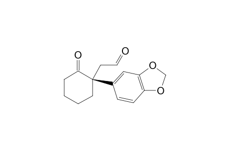 (S)-2-(1-(benzo[d][1,3]dioxol-5-yl)-2-oxocyclohexyl)acetaldehyde