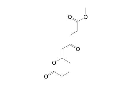 4-keto-5-(6-ketotetrahydropyran-2-yl)valeric acid methyl ester