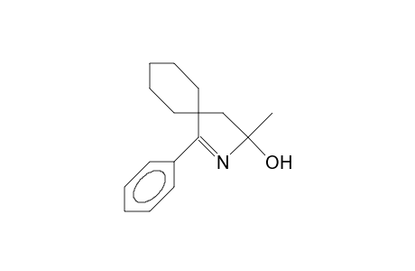 2-Hydroxy-2-methyl-4-phenyl-3-aza-spiro(4.5)dec-3-ene