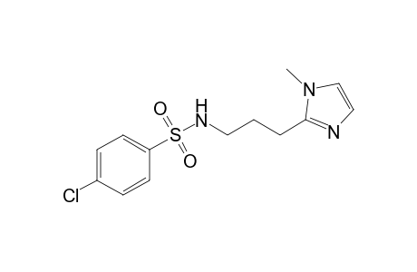 4-Chloranyl-N-[3-(1-methylimidazol-2-yl)propyl]benzenesulfonamide