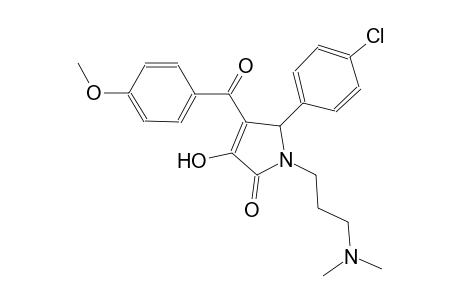 2H-pyrrol-2-one, 5-(4-chlorophenyl)-1-[3-(dimethylamino)propyl]-1,5-dihydro-3-hydroxy-4-(4-methoxybenzoyl)-