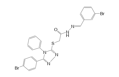 acetic acid, [[5-(4-bromophenyl)-4-phenyl-4H-1,2,4-triazol-3-yl]thio]-, 2-[(E)-(3-bromophenyl)methylidene]hydrazide