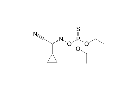 3,5-Dioxa-6-aza-4-phosphaoct-6-ene-8-nitrile, 7-cyclopropyl-4-ethoxy-, 4-sulfide