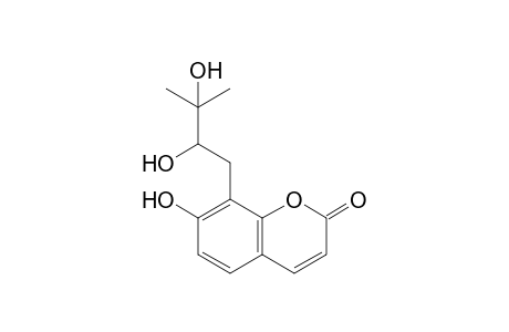 8-(2',3'-Dihydroxy-3'-methylbutyl)-7-hydroxy-coumarin