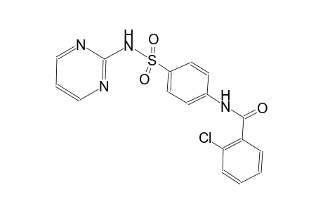 benzamide, 2-chloro-N-[4-[(2-pyrimidinylamino)sulfonyl]phenyl]-