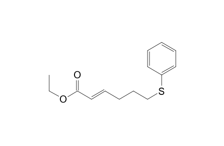 (E)-Ethyl 6-phenylthio-2-hexenoate